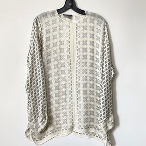 VINCE Silk Long Sleeve Blouse